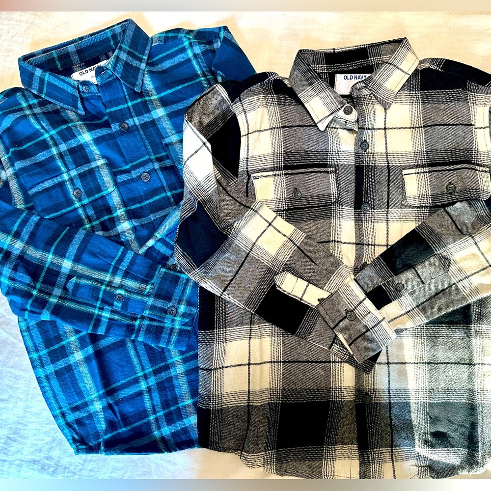 Brand new Old Navy Boy’s Flannel Buttondowns